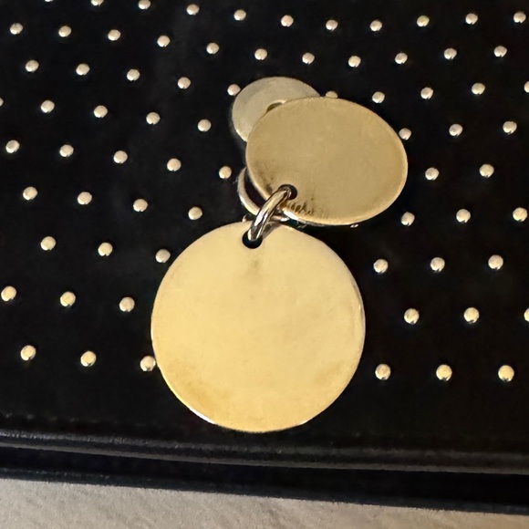 Jimmy Choo Black Suede Leather Silver Studded Finley Mini Crossbody Bag Chain - Picture 12 of 12